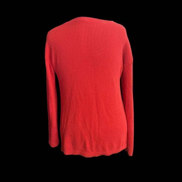 Sexy Bow Tie Pullover Sweater Long Sleeves Size Large Red - Picture 5 of 9